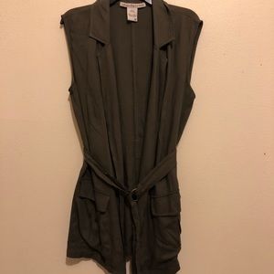 American Rag Green Olive Vest